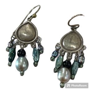 Sterling silver hanging earrings